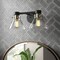 Designers Fountain Willow Creek 16.5in 2-Light Matte Black Contemporary Indoor Vanity Light with Clear Glass Shades D204M-2B-MB - alternate 2